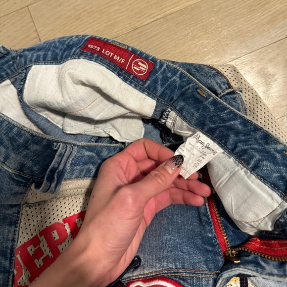 Pepe Jeans Multicolor Patchwork sporty lace up vintage rare - Picture 4 of 4